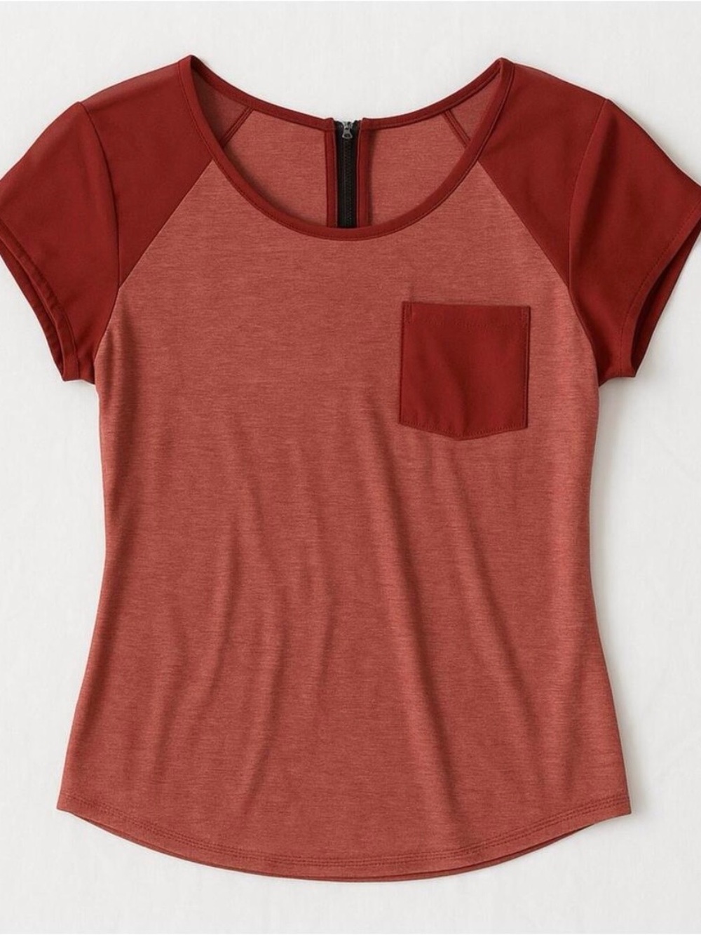 Maurices Red Salmon Solid Top Womens Small Medium